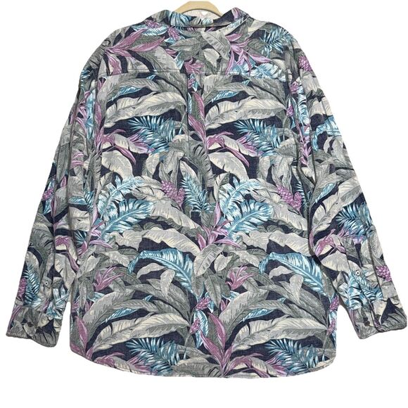 Tommy Bahama Men's Coastline Cord Lush Vines Leaf Print Corduroy Button Down XXL - Picture 9 of 16